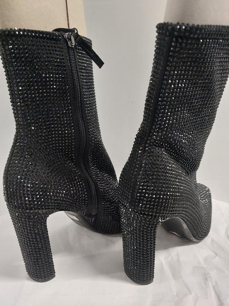 793C* ZARA - mooie zwarte glitterlaarzen (37), Verzenden, Lage of Enkellaarzen, Nieuw, Zara