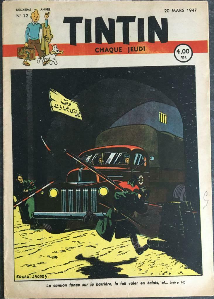 Journal Tintin - 2ème année n 12 (1947), Livres, Enlèvement ou Envoi