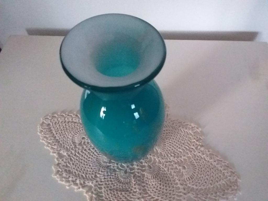 Glazen vaas., Huis en Inrichting, Ophalen of Verzenden, Wit