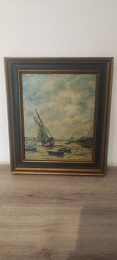 Zee schilderij olieverf schilderij op doek kunstenaar, Ophalen of Verzenden