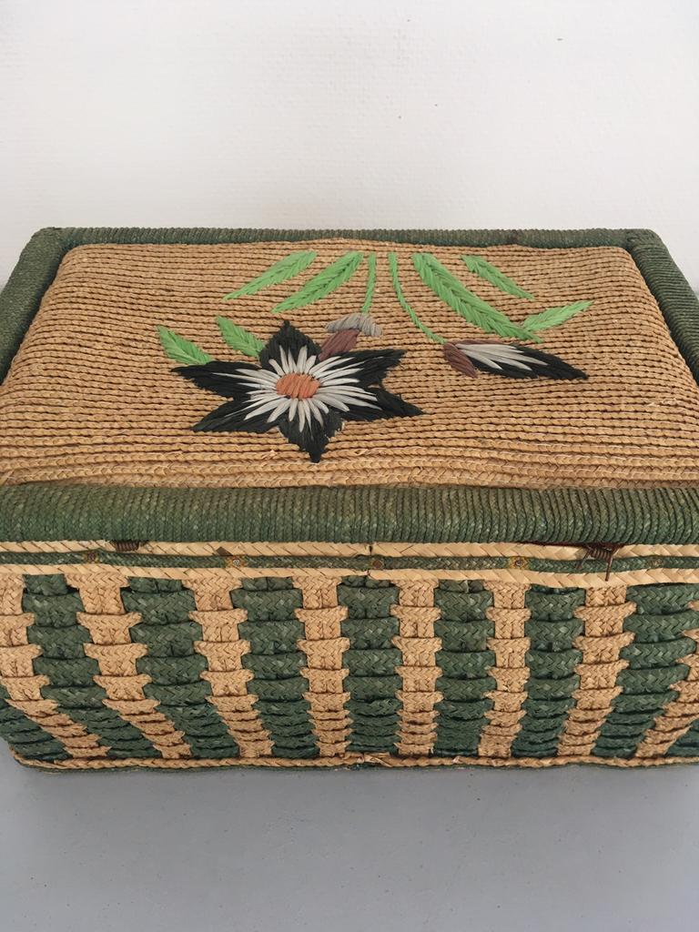 VINTAGE Naaimandje, L 30 cm, B 20 cm, H 15 cm., Ophalen