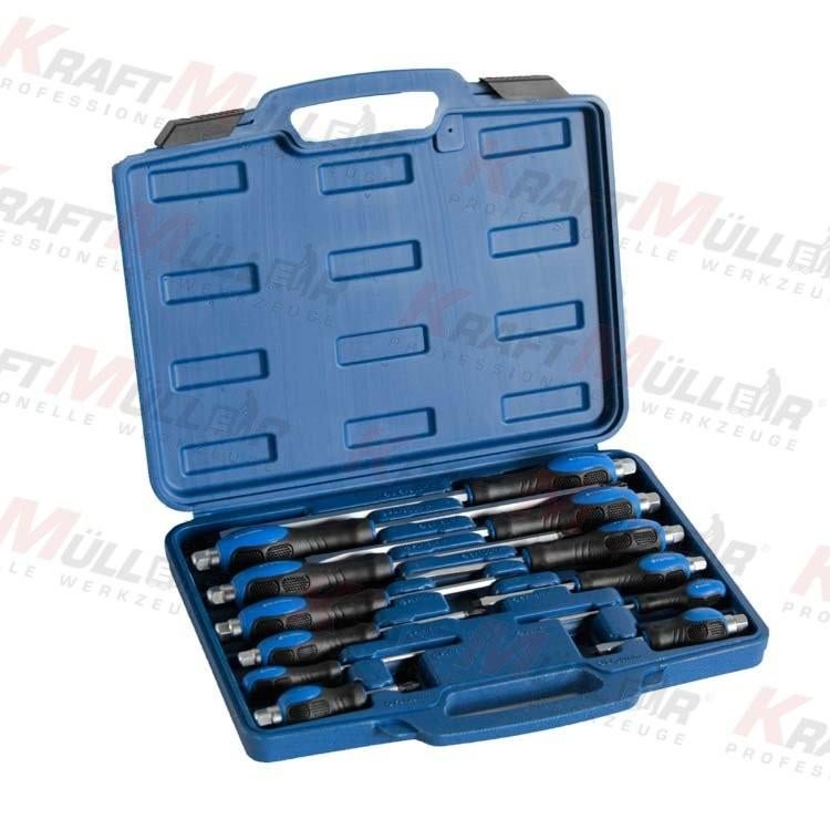 Coffret de 12 tournevis KRAFTMULLER, Enlèvement, Neuf