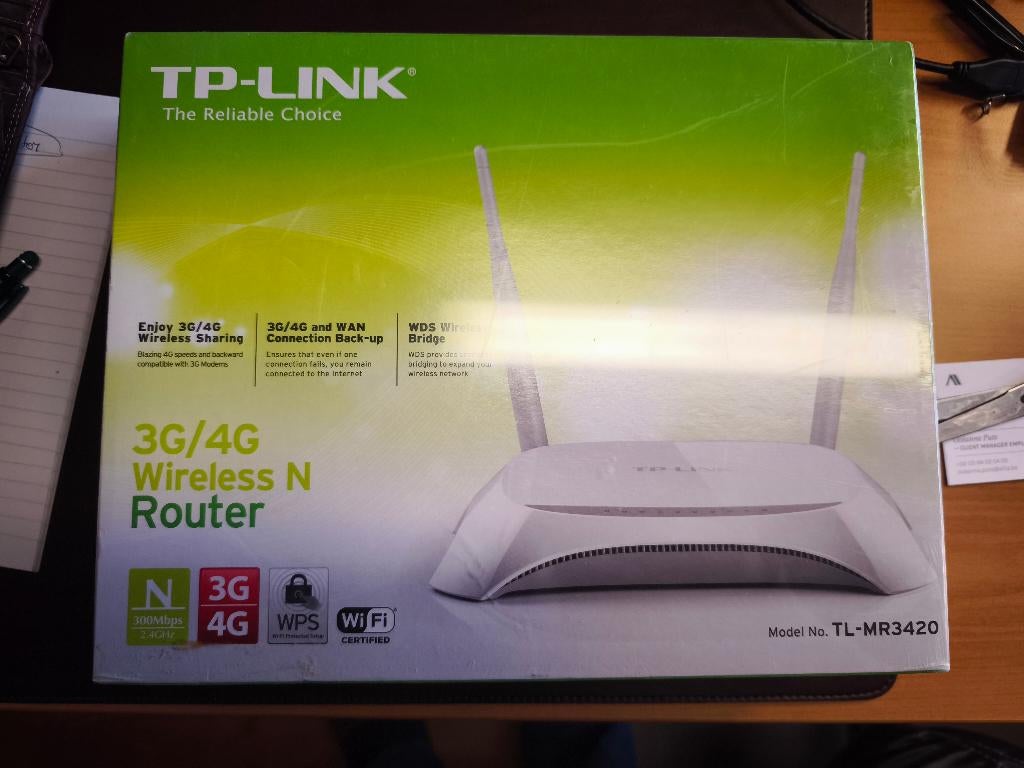 Routeur Wireless 4g TL-MR3420, Enlèvement, Neuf, Routeur avec modem, TP-Link