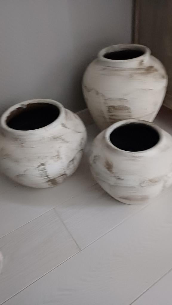 Prachtige decoratieve potten in aardewerk, Huis en Inrichting, Ophalen of Verzenden