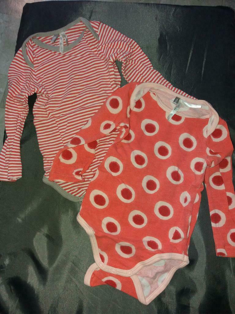 Lot 2 Body bébé fille T67, Enfants & Bébés, Enlèvement ou Envoi, Ensemble, Utilisé, Fille