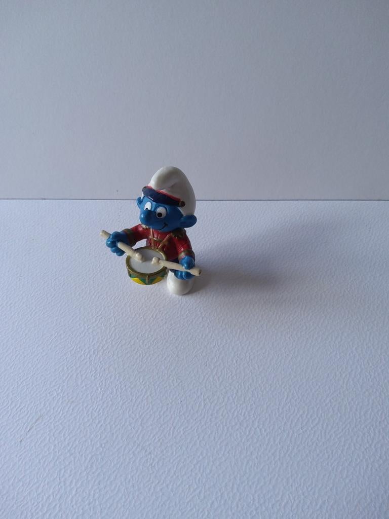 Smurfenfanfare met kleine trommel, Verzamelen, Ophalen of Verzenden, Zo goed als nieuw, Poppetje, Figuurtje of Knuffel