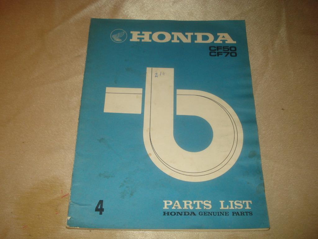 HONDA CF50 - CF70 Ancien Catalogue des Pièces 4, Ophalen of Verzenden, Honda