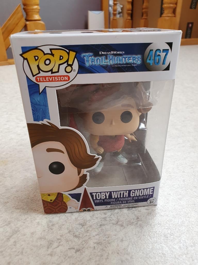 Funko Pop - Troll Hunters 467 - Toby with Gnome, Verzamelen, Ophalen of Verzenden, Zo goed als nieuw, Fantasy