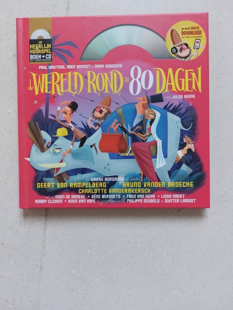 Boek, CD & code De Wereld rond in 80 Dagen (Het Geluidshuis), Boeken, Ophalen, Nieuw, Sprookjes, Diverse Auteurs