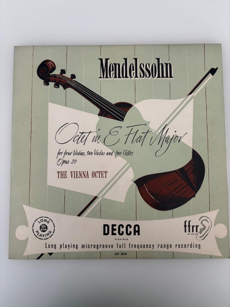 Mendelssohn The Vienna Octet ‎– Octet In E Flat Major 1954, Kamermuziek, Ophalen of Verzenden, Zo goed als nieuw, Romantiek