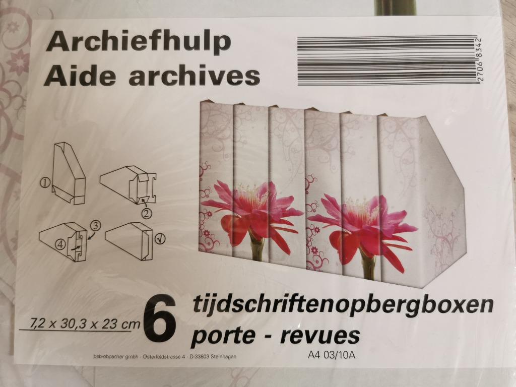 Opbergdozen 12 stuks, Ophalen of Verzenden, Tijdschrift