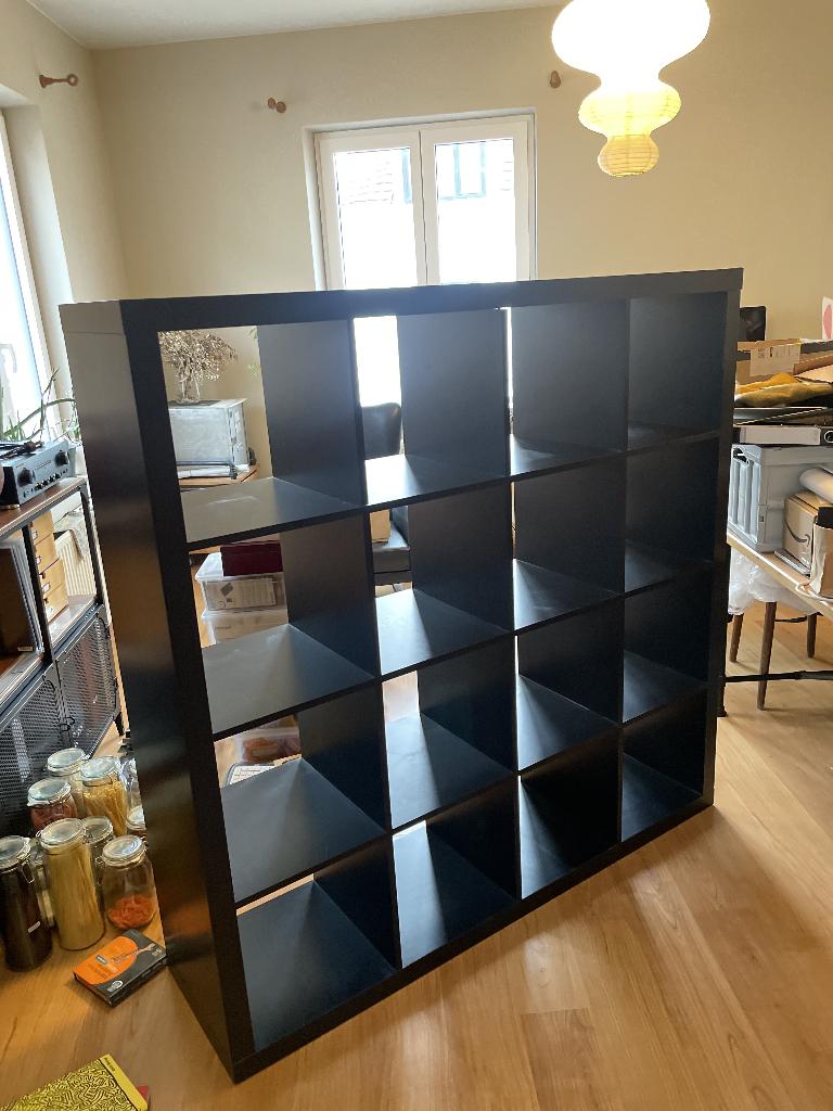 Meuble Kallax Noir (4 SUR 4), Enlèvement, Utilisé