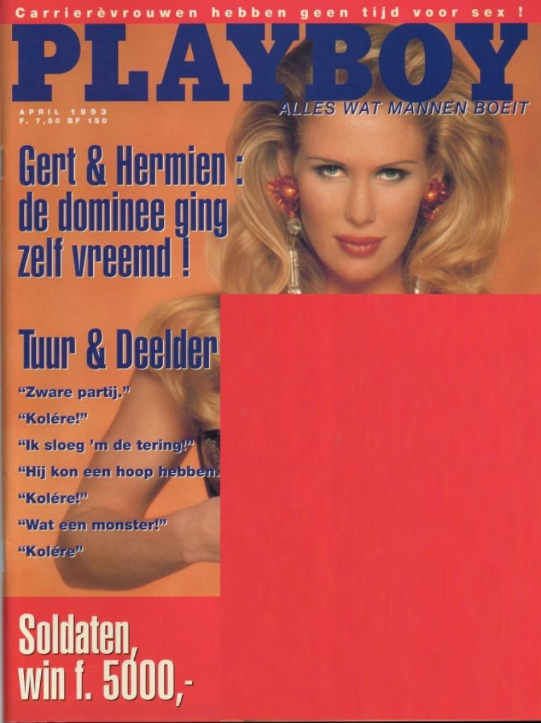 Playboy (NL) - April 1993, Envoi, Utilisé, Glossy