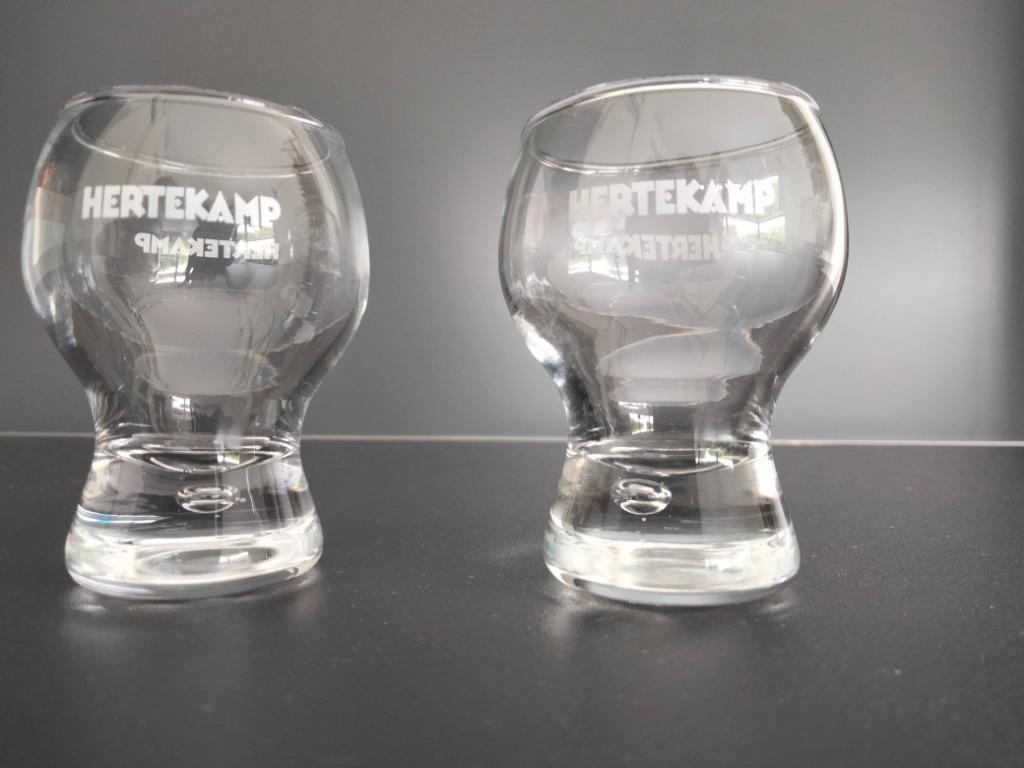 SET van 2 HERTEKAMP-glazen, Verzamelen, Ophalen of Verzenden, Zo goed als nieuw, Overige typen