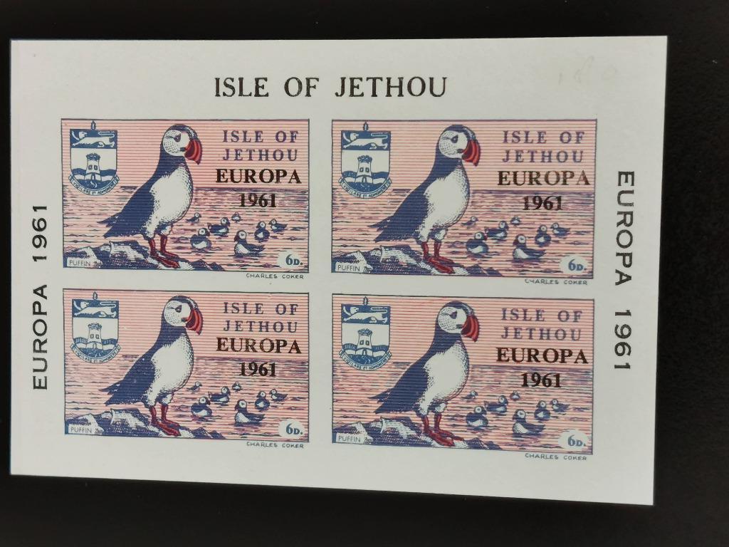 Île Jethou 1961 - oiseaux - macareux, Enlèvement ou Envoi