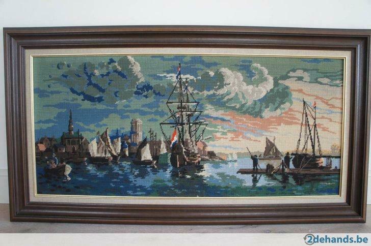 Gobelin "Antwerpen", Hobby en Vrije tijd, Ophalen, Gebruikt