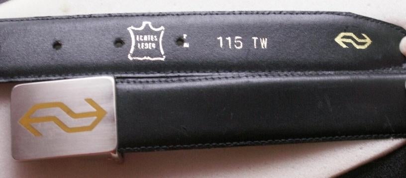 Ceinture en cuir Railways NS 115 cm  logo Buckle NS jaune, Collections, Enlèvement ou Envoi, Neuf