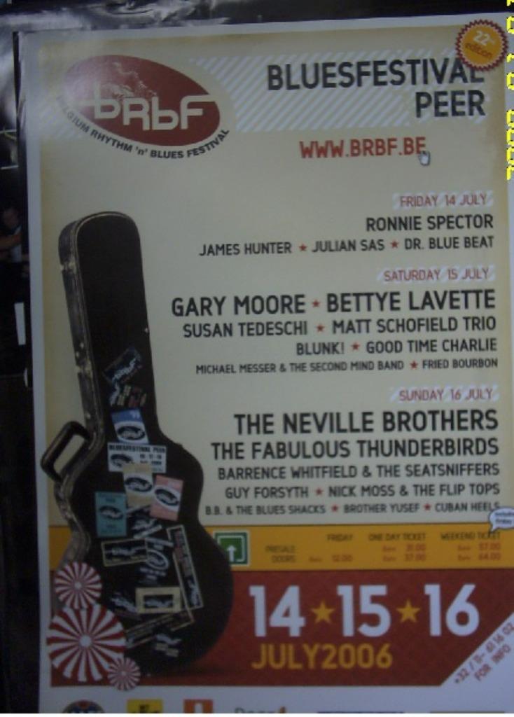 affiche affiche - Blues Festival Peer 2006, Enlèvement ou Envoi