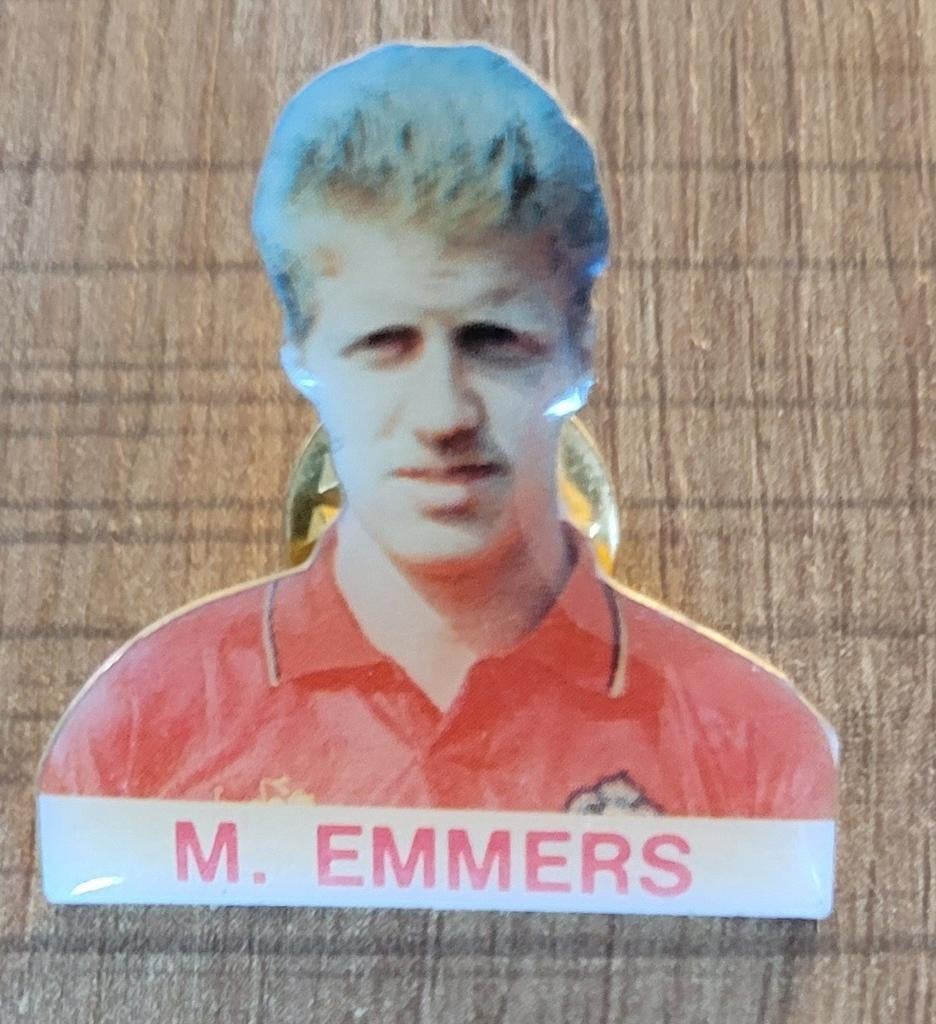 Oude pin: voetballer Marc Emmers, Ophalen of Verzenden, Gebruikt, Overige typen