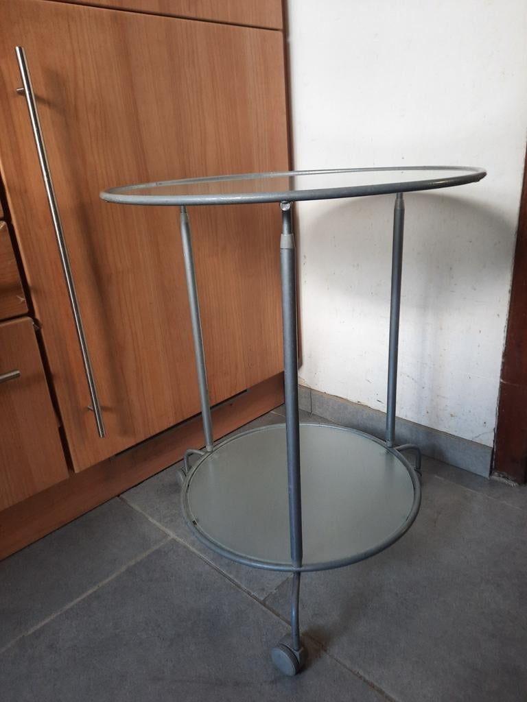 Table ronde 2 niveaux H.60cm diamètre 50cm., Enlèvement, Comme neuf