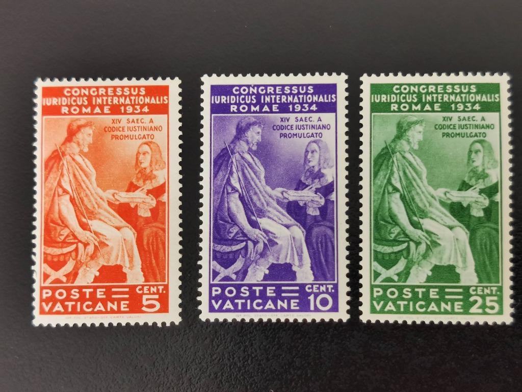 Cité du Vatican 1935 - Congrès juridique à Rome *, Enlèvement ou Envoi, Non oblitéré
