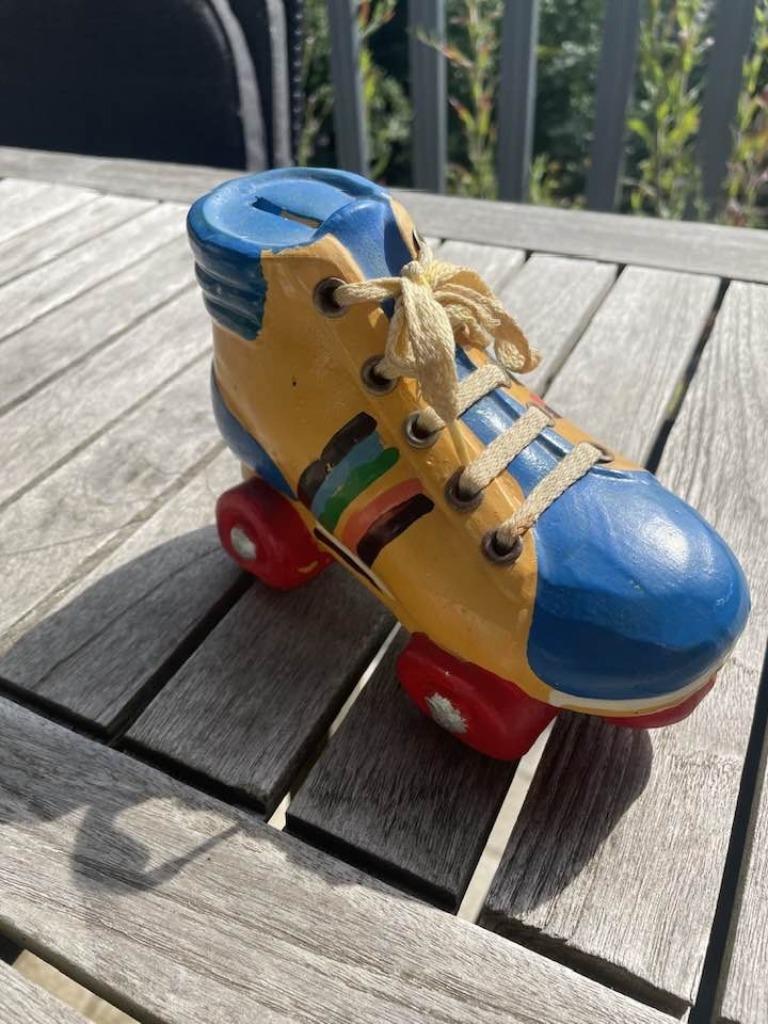 Tirelire Roller - Vintage 80's - Collection, Enlèvement, Utilisé, Pierre, Poterie ou Céramique, Autres thèmes