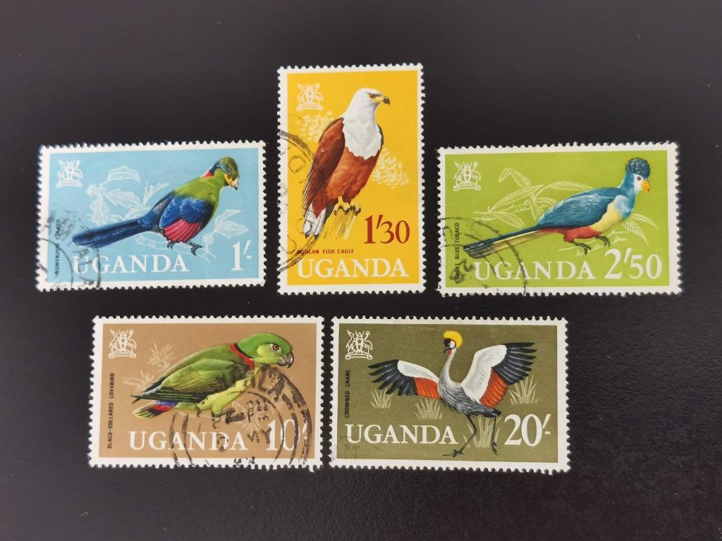 Ouganda 1965 - oiseaux, Enlèvement ou Envoi, Autres pays, Affranchi