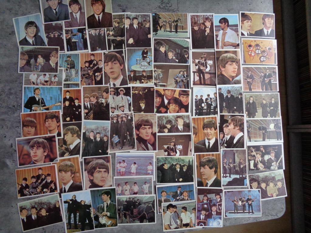 THE BEATLES PLAATJES PRENTEN TOPPS 63X CARDs 1964, Verzenden