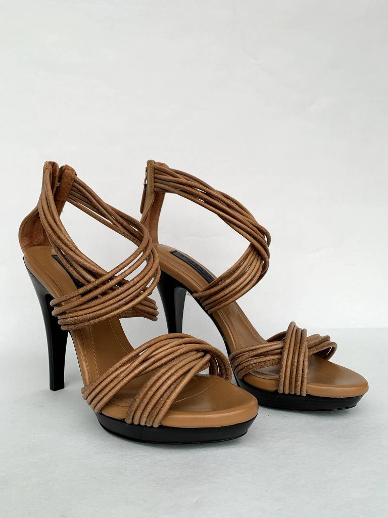 Burberry High Sandal Maat 37, Ophalen, Bruin, Nieuw, Burberry