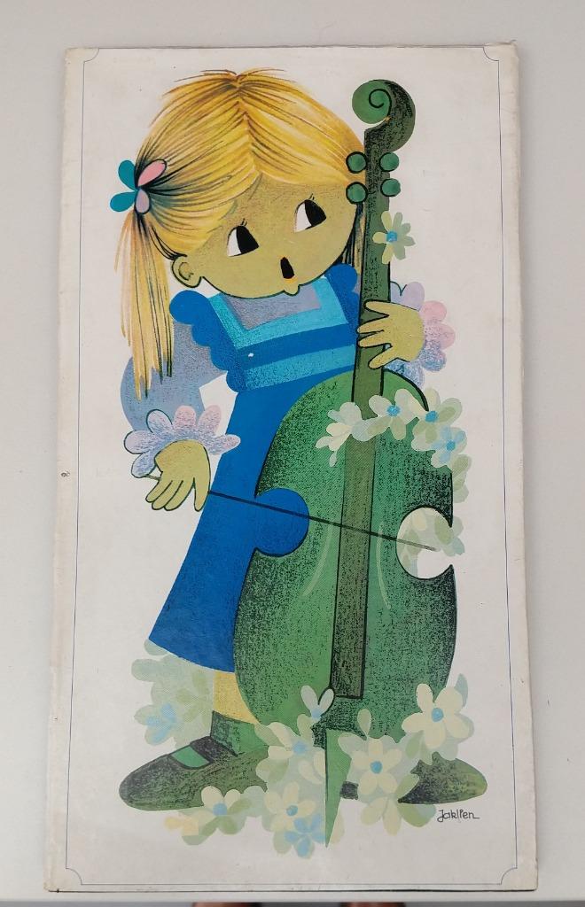 Jaklien Moerman retro spaanplaat afbeelding op plaat - 22/39, Ophalen, Prent