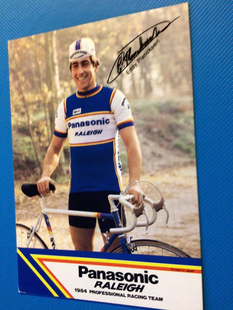 wielerkaart 1984 team panasonic  eddy planckaert, Envoi, Comme neuf