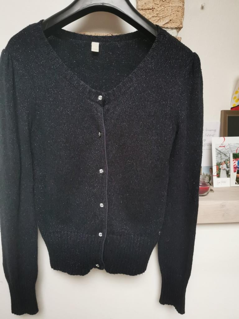 Magnifique pull cardigan bleu foncé d'Esprit, Enlèvement ou Envoi, Comme neuf, Taille 36 (S), Bleu