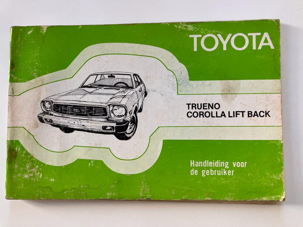 Toyota Trueno Corolla Lift Back 1977 - handleiding, Ophalen of Verzenden