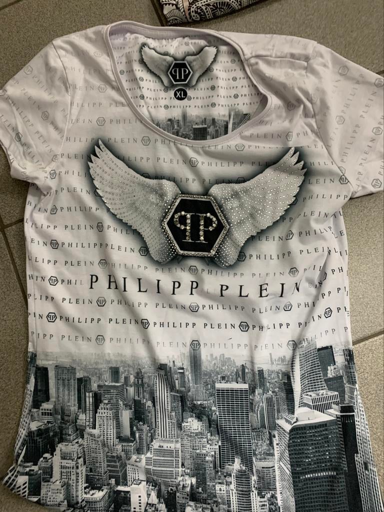 Philipp plein maat xL is eerder een m, Ophalen of Verzenden, Zo goed als nieuw, Maat 46/48 (XL) of groter