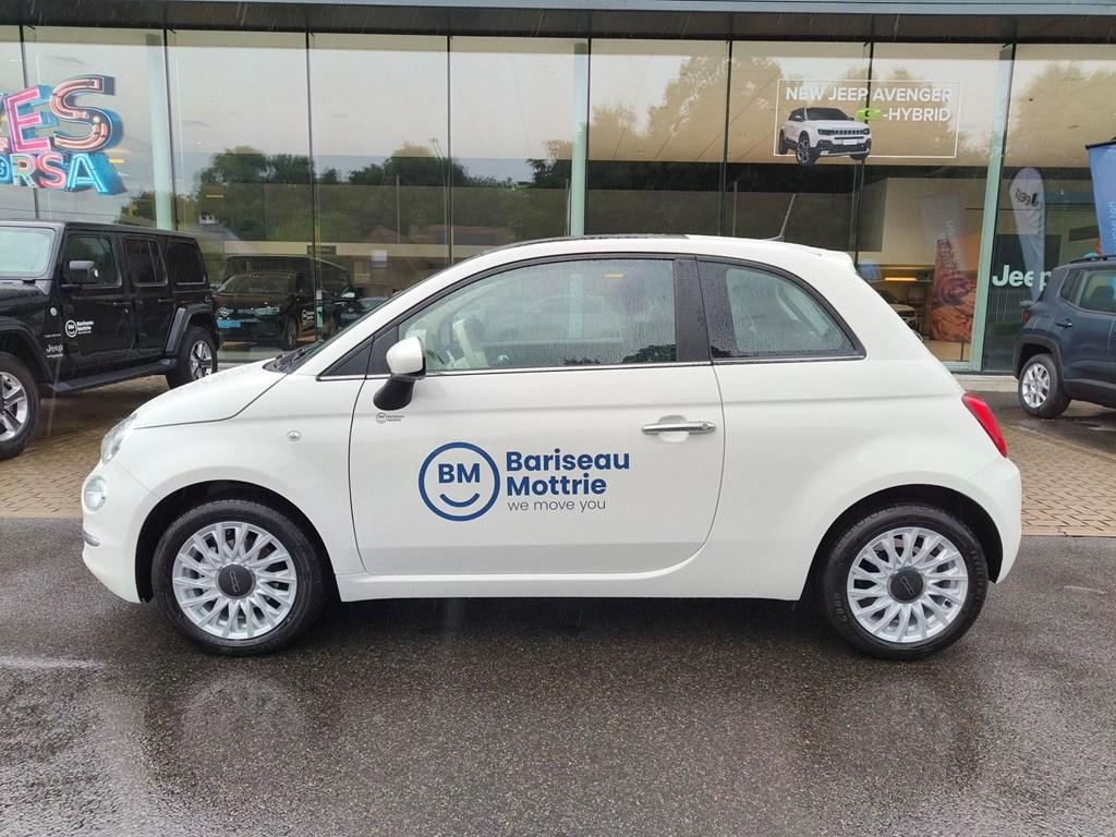 Fiat 500 1.0 MILD HYBRID DOLCEVITA LIGHT * PANO DAK * CARPL, Auto's, Fiat, Wit, Handgeschakeld, Parkeersensor, Stadsauto