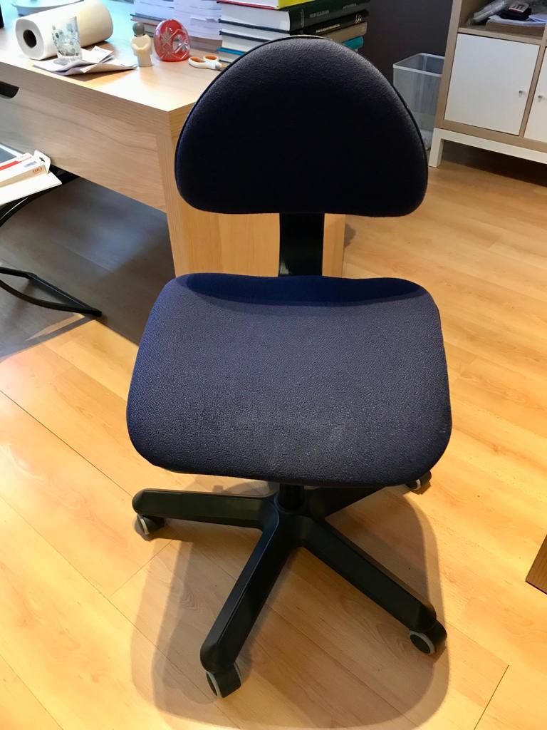 Chaise de bureau, Utilisé, Bleu, Chaise de bureau