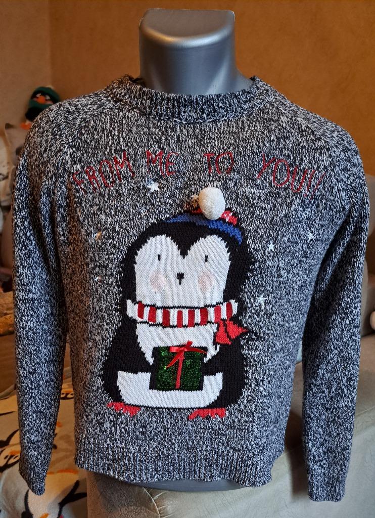 Pinguïn trui, Maat 38/40 (M), Ophalen of Verzenden, Clockhouse, Grijs