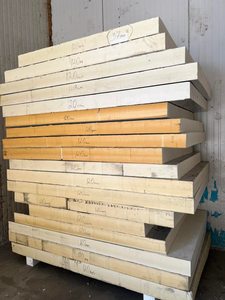 Isolatie platen diverse 40mm 50mm 60mm 80mm 100mm 120mm 140m, Nieuw, Ophalen of Verzenden, Hardschuim (Pir), 15 m² of meer