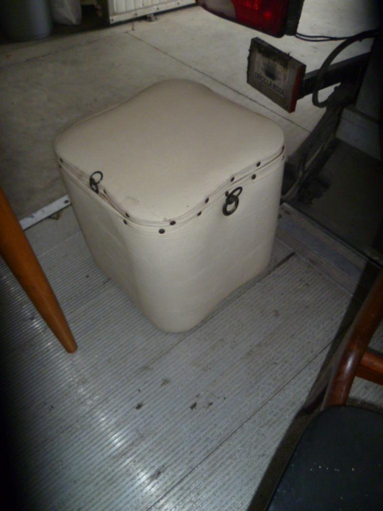 VINTAGE POEF KOFFERTJE, Ophalen of Verzenden