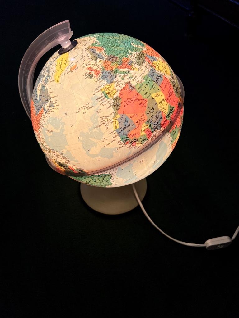 Mappemonde lampe, Enlèvement, Lumineux, Utilisé