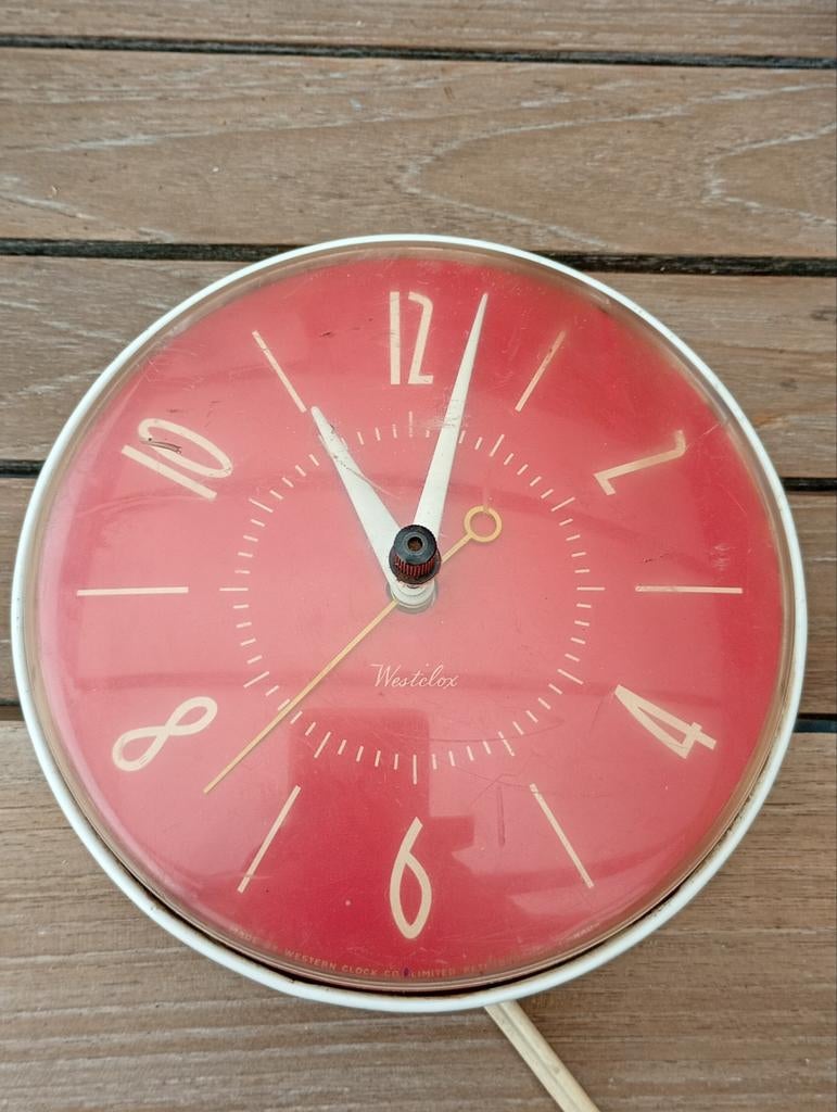 Vintage elektrische klok (Canada), Antiek en Kunst, Antiek | Klokken, Ophalen of Verzenden