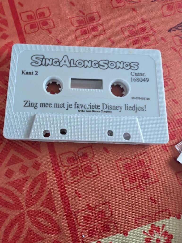 Cassette « Chantez avec des chansons originales de Disney », Enlèvement ou Envoi, Comme neuf