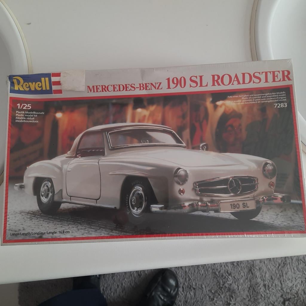 REVELL 1/25 VINTAGE: MERCEDES 190SL Cabrio*SEALED*NEW*, Ophalen, Auto, Revell, Groter dan 1:32