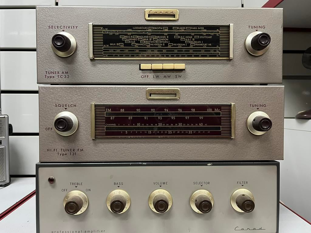 CARAD Vintage Collection - 6 stuks (versterkers en tuners), Ophalen, Gebruikt