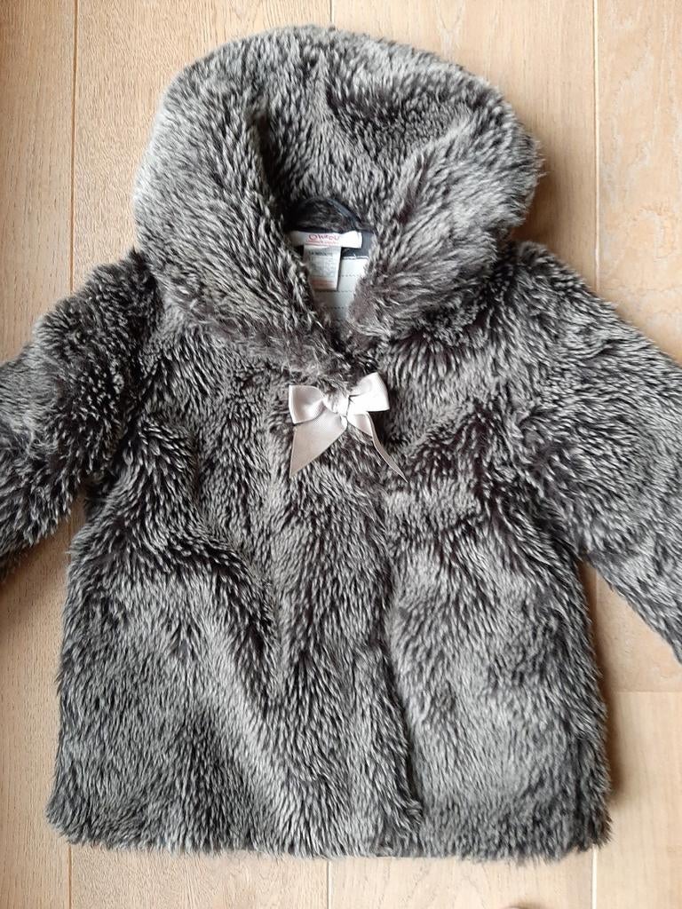 Warme winterjas faux fur, Kinderen en Baby's, Kinderkleding | Maat 92, Ophalen