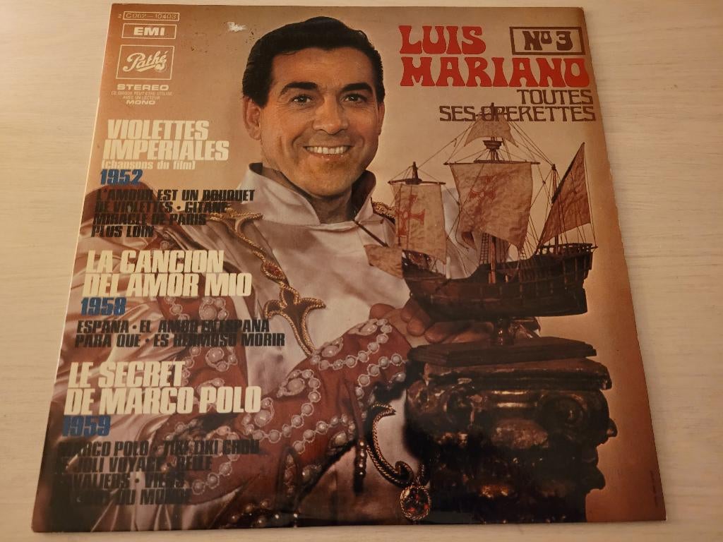 Disque vinyl 33 tours Luis Mariano ‎– Toutes Ses Opérettes N, Ophalen of Verzenden, Zo goed als nieuw