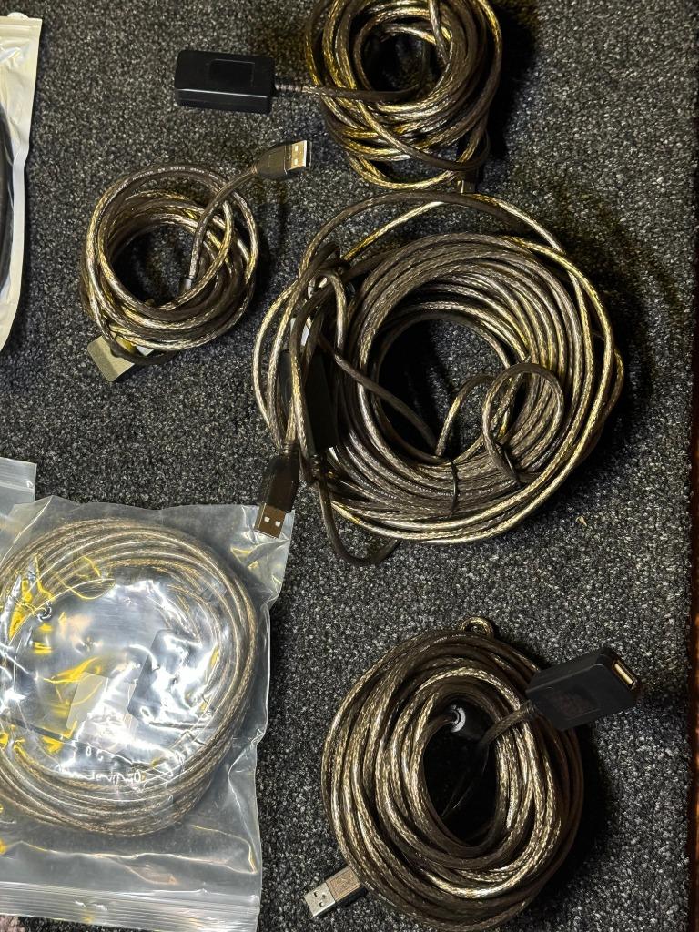 Lot de 20 cables usb type A/C/Micro/3.0 - 3.2/ 5m à 20m, Enlèvement ou Envoi, Neuf