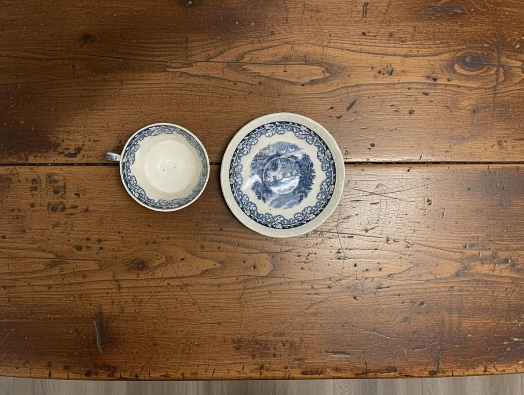 Maastricht Boerenhoeve servies. Delfts-blauwe stijl, Enlèvement