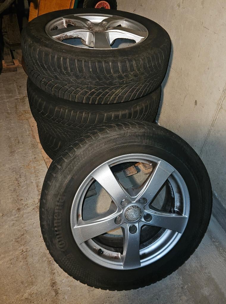 Winterbanden TS870 205/60 R16 H XL op Alu velgen, Pneus et Jantes, Pneus hiver, 16 pouces, Véhicule de tourisme