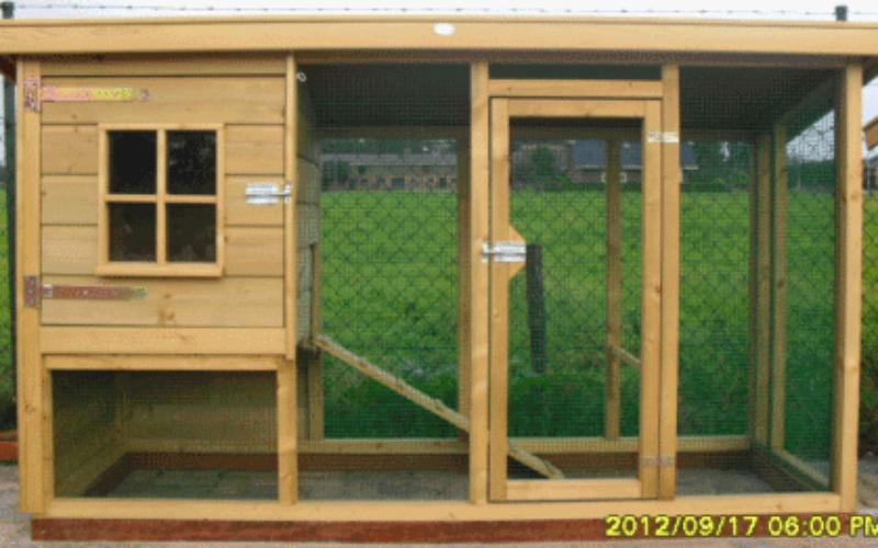Kippenren kippenverblijf met ren nieuw, Ophalen of Verzenden, Nieuw, Kippenhok of Kippenren